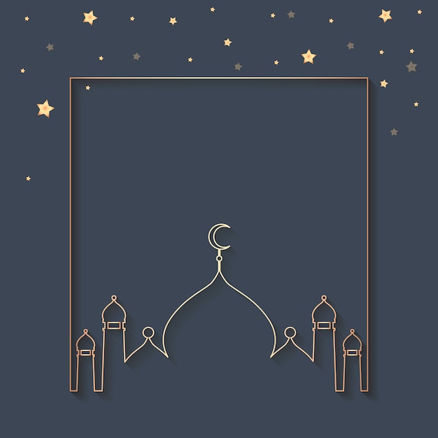 Ramadan ontworpen achtergrondontwerp Gratis Vector