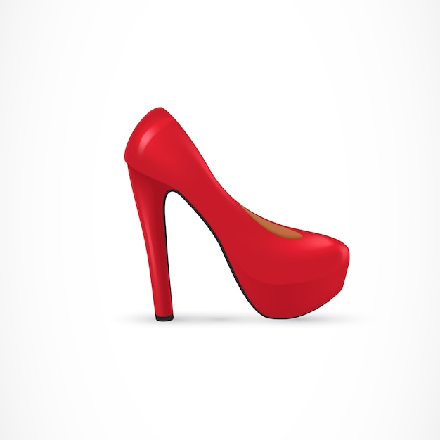 Welp Rode hoge hakken schoen illustratie | Gratis Vector WZ-05