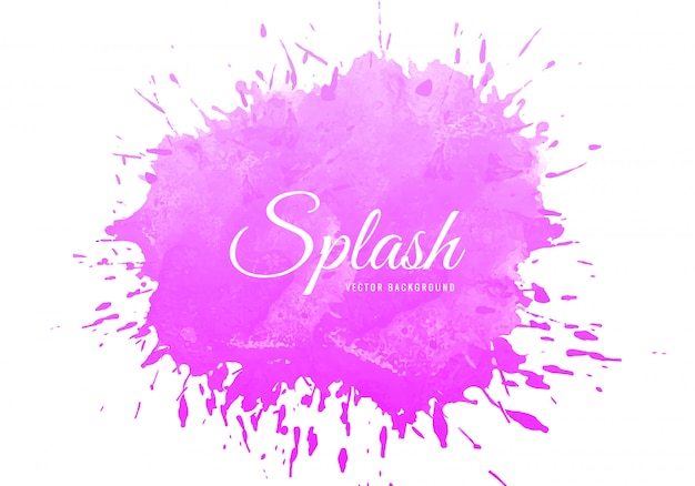 Roze Aquarel Splash Textuur Achtergrond Gratis Vector