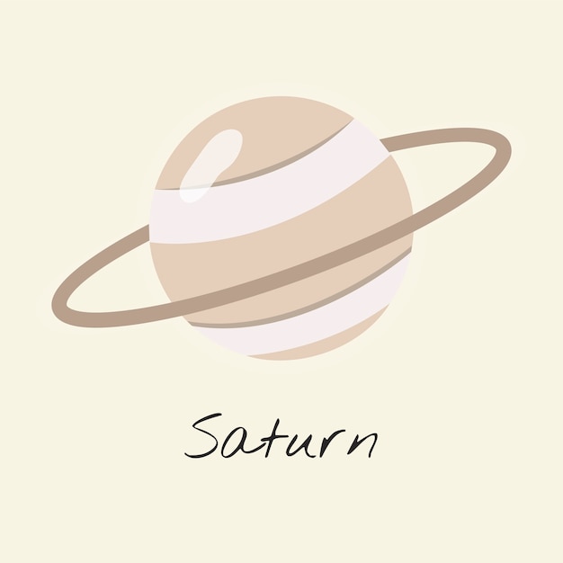 Saturnus | Gratis Vector