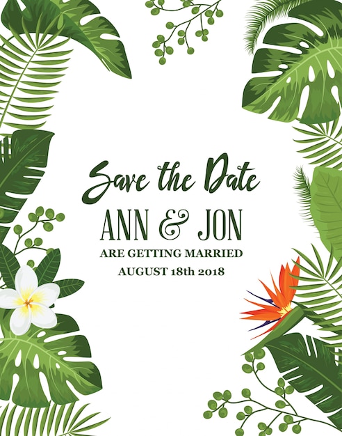 Save the date card achtergrond Gratis Vector