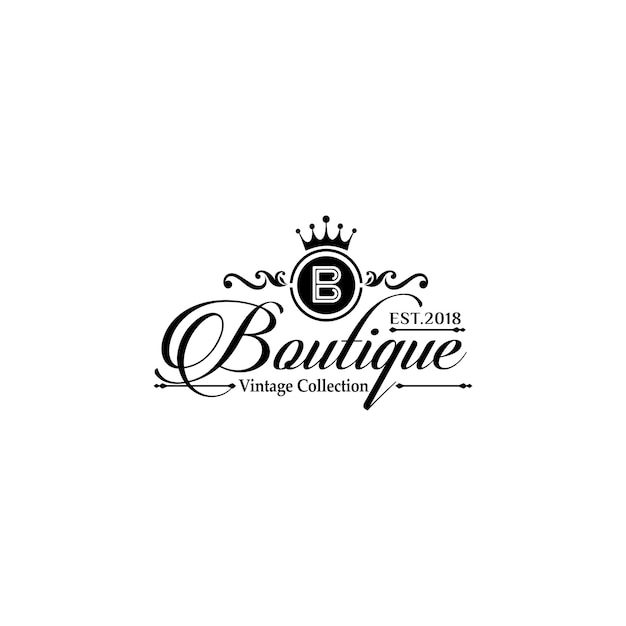 Sjablonen voor luxe boetieksjablonen Premium Vector