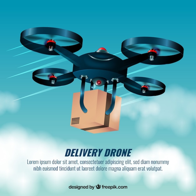 Snelle drone design | Premium Vector