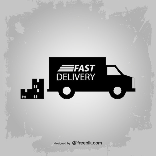 Snelle levering vector icon Gratis Vector