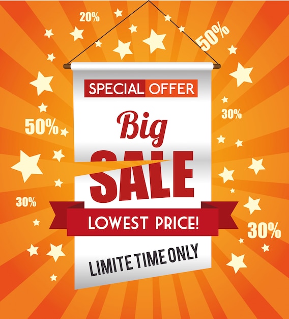 Speciale aanbiedingen kopen Premium Vector