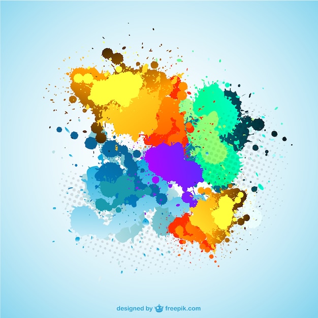 Splash Free Achtergrond Sjabloon Gratis Vector