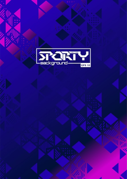 Sportieve abstracte achtergrond Premium Vector