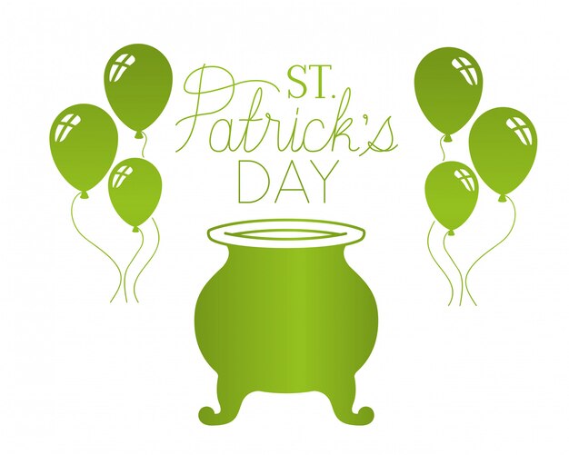 St Patrick `s dagetiket geïsoleerd pictogram Premium Vector St Patrick `s dagetiket geïsoleerd pictogram Premium Vector