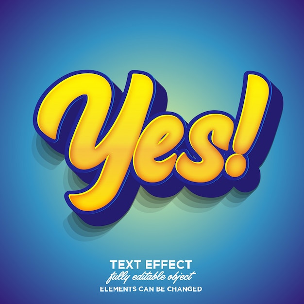Sterk gewaagd modern lettertype-effect Premium Vector