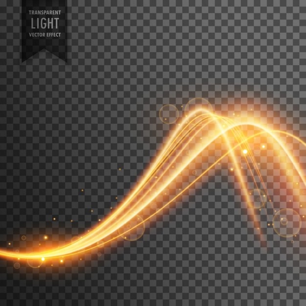 Stijlvol lichteffect in wave stijl Gratis Vector