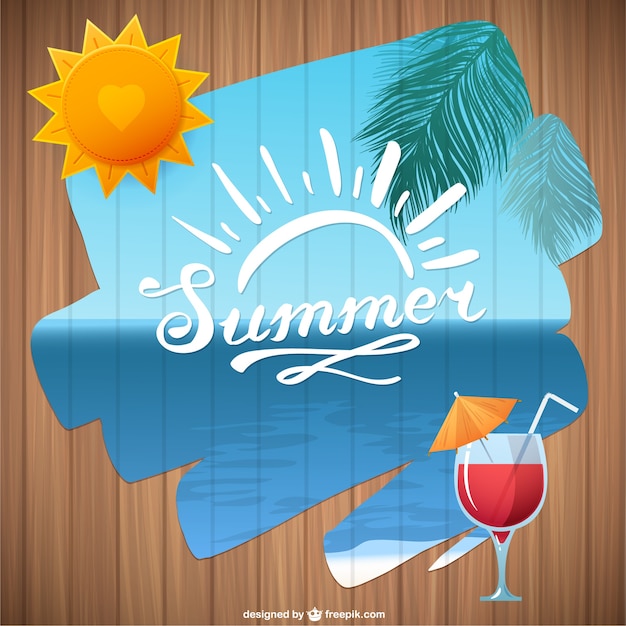 Summer vector vrijetijdsbesteding graphics gratis Gratis Vector