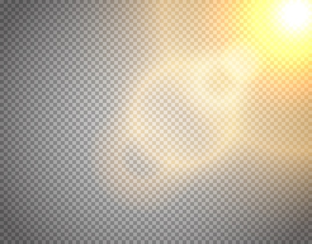 Sunshine vector effect geïsoleerd Premium Vector
