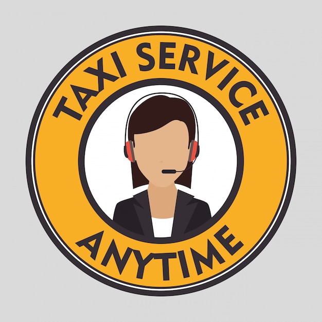 Taxi klantenservice Gratis Vector
