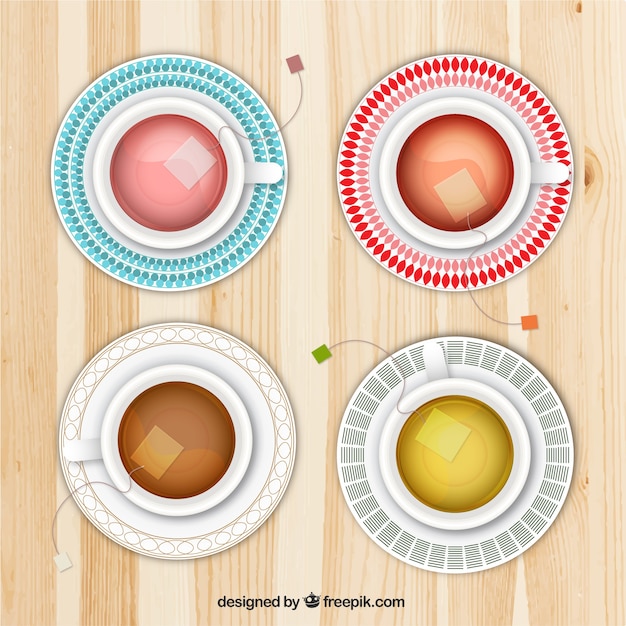 Tea cups | Premium Vector