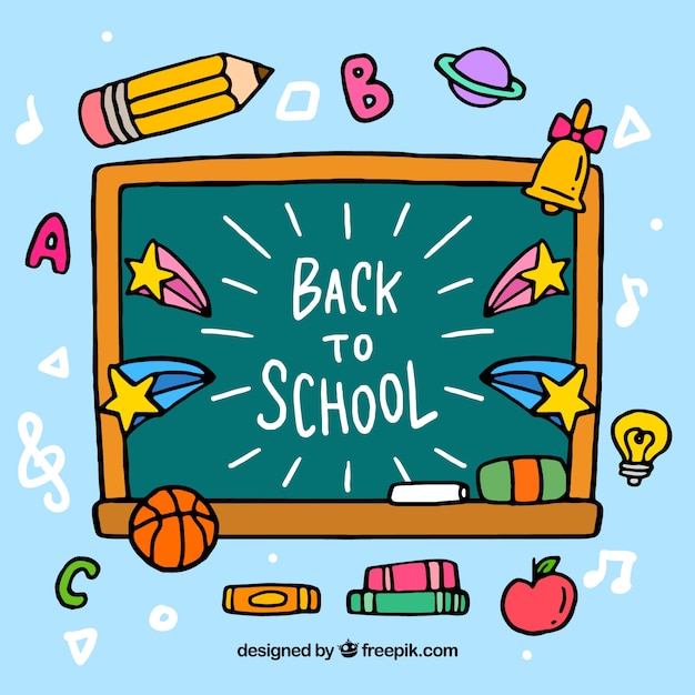 Beste Terug naar school concept achtergrond | Gratis Vector RU-39