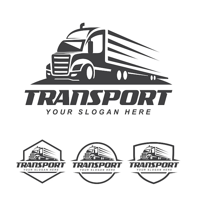 lorry logo truck transport logo design