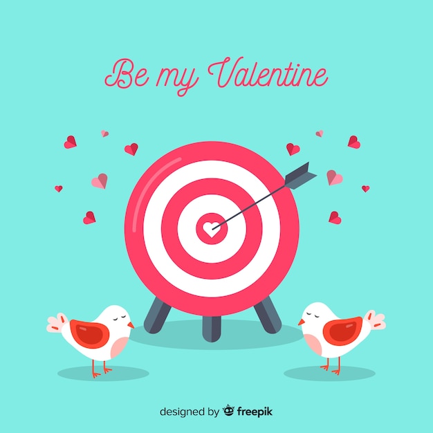 Valentijnsdag achtergrond Gratis Vector
