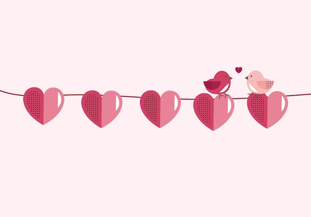 Valentijnsdag vector ontwerpconcept Gratis Vector