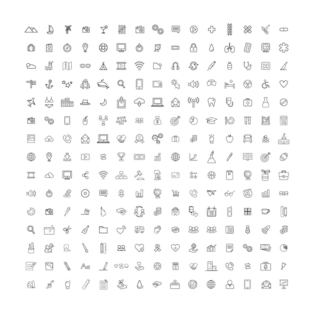 Vector illustratie ui universal icon concept Gratis Vector