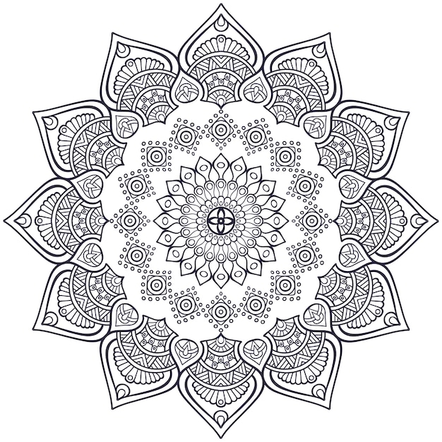 Vector Indische Mandala Gratis Vector