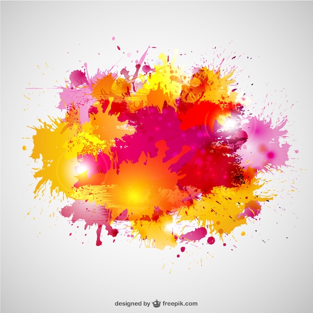 Vector Kleur Splash Free Design Gratis Vector