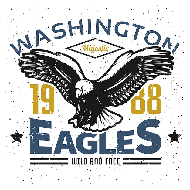 Download Vintage american eagle logo sjabloon | Gratis Vector