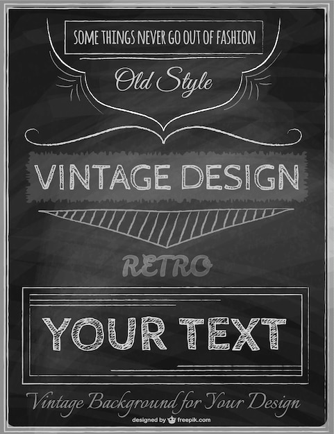 Vintage poster template | Gratis Vector
