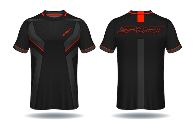 Voetbal jersey sjabloon Premium Vector