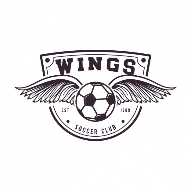 Voetbal Logo Template Ontwerp Gratis Vector