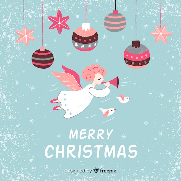 Vrolijk kerstfeest achtergrond | Gratis Vector