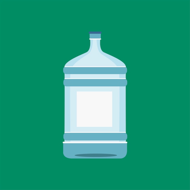 Waterfles die in witte illustratie wordt geïsoleerd Gratis Vector