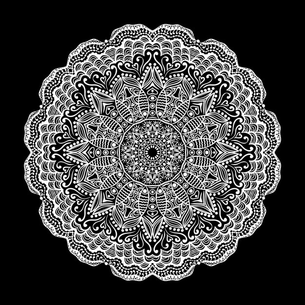 White mandala | Gratis Vector