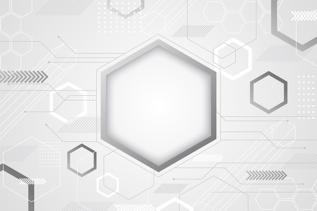 Witte technologie abstracte stijl als achtergrond Gratis Vector