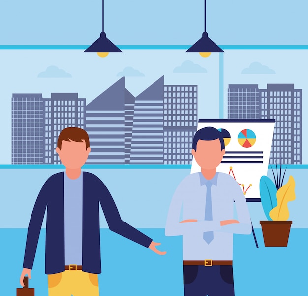 Workflow en infographic Gratis Vector