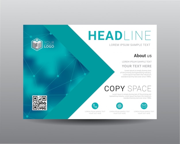Zakelijke presentatie lay-out ontwerpsjabloon. Premium Vector
