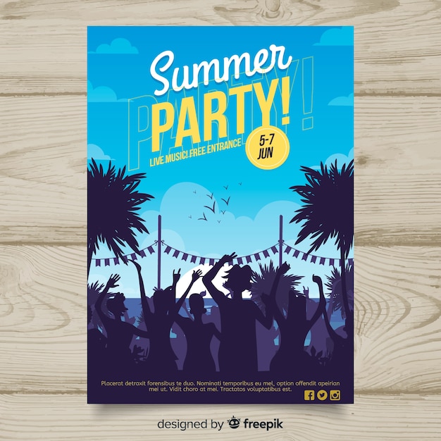 Download Free Zomer Partij Poster Sjabloon Gratis Vector Use our free logo maker to create a logo and build your brand. Put your logo on business cards, promotional products, or your website for brand visibility.